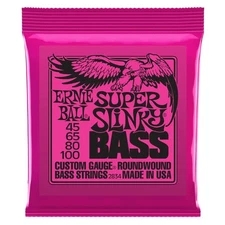 Ernie Ball Nickel RoundWound Super Slinky Bass Strings (45-100)