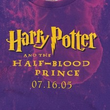 Custom Dyed 05 Harry Potter The Halfblood Prince Book Movie Promo T-shirt Sz: L