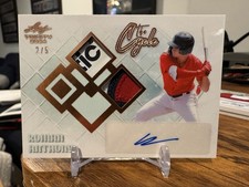 2024 Leaf Trinity Baseball Roman Anthony Prospect RC Patch Auto #/5 The Cycle