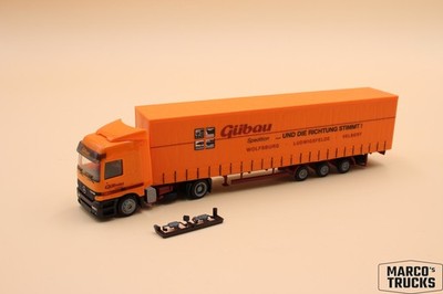 Herpa MB Actros MP1 jumbo  Gübau Wolfsburg Ludwigsfelde Velbert  1:87 /H24626