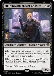 Endrek Sahr, Master Breeder #155 Commander Masters Rare