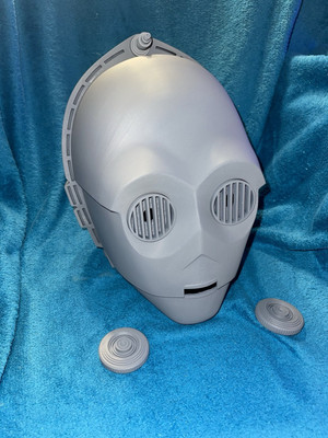 C3PO Helm - Star Wars - 3D gedruckter tragbarer Helm zum Selbermachen