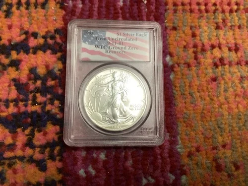 1993 1oz American Silver Eagle $1 9/11 WTC Ground Zero Recovery Gem UNC