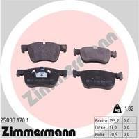 Zimmermann BremsbeläGe Vorne FüR Peugeot 308 SW II CitroëN C4 Grand Picasso