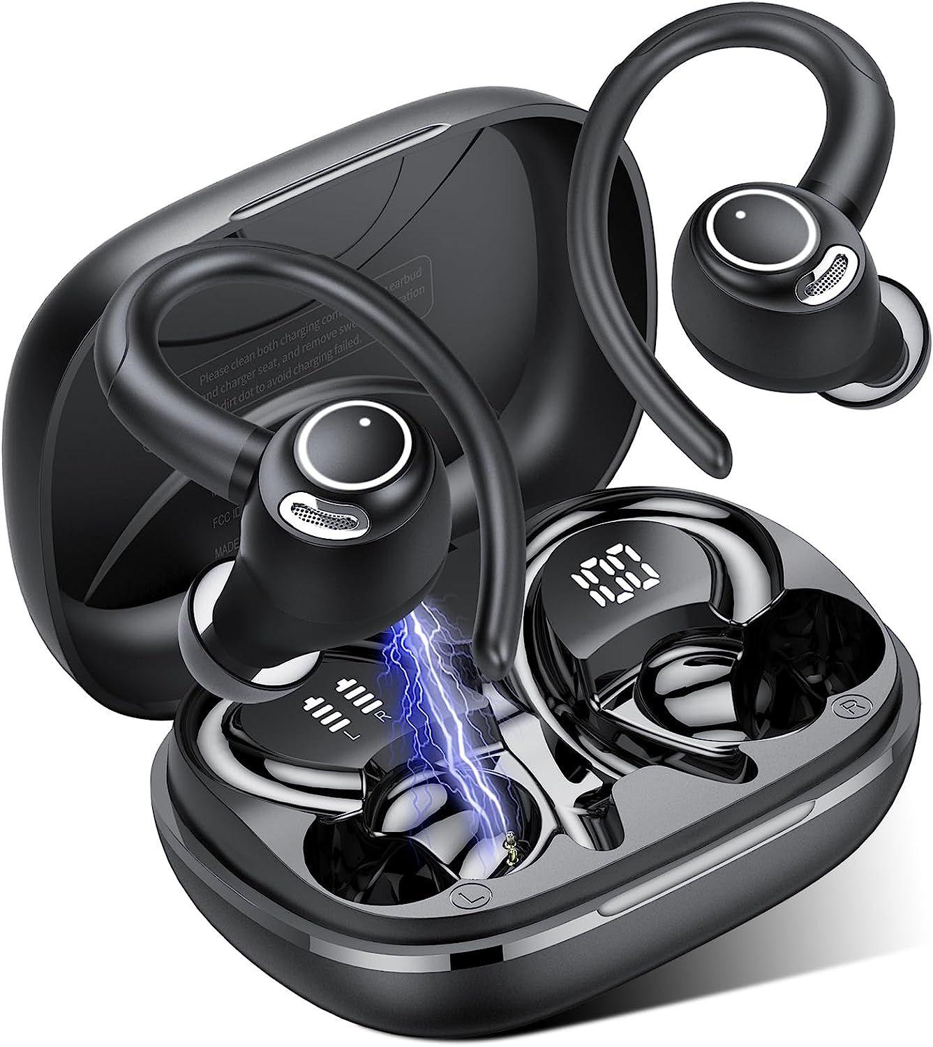 Wireless Earbuds, Bluetooth 5.3 Headphones, 2024 Wireless Earphones Hifi Stereo