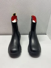 Ferrari Men's US 11 Fluid Short Ankle Leather Boots Boots 20513 Black