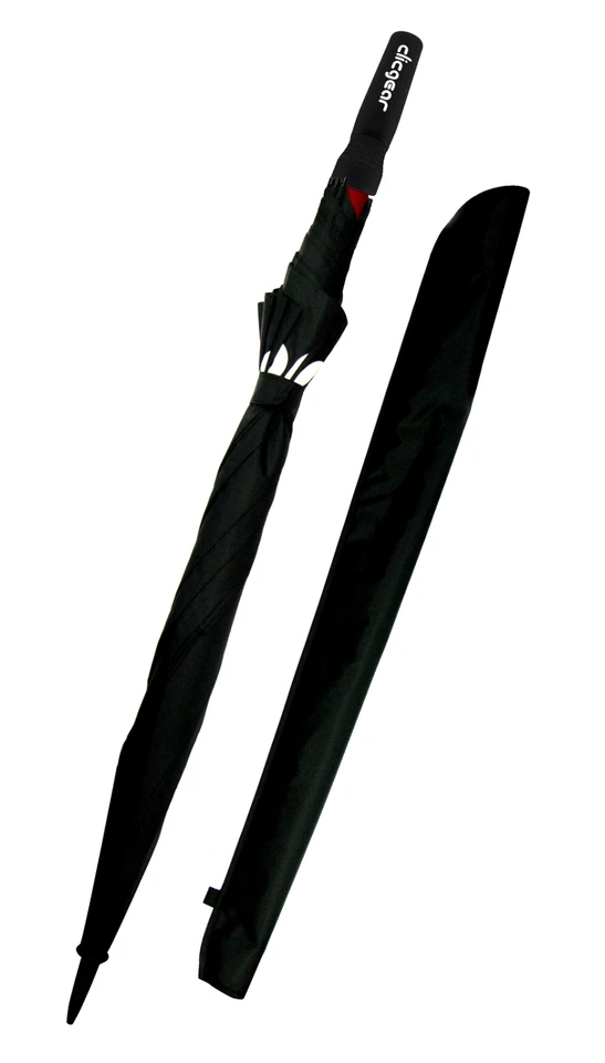 Clicgear Doble Toldo 68" Resistente al Viento UV Paraguas para Sol y Lluvia (Negro) Foto 3 de 4