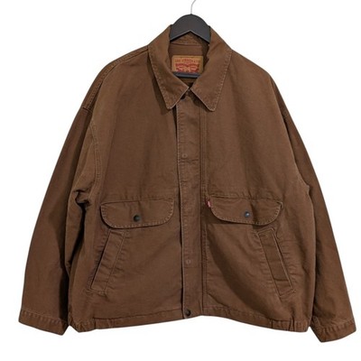 Levi's The Rancher Trucker Jacket Brown Canvas Utility Workwear XL