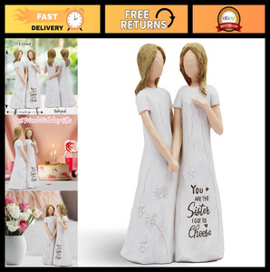 Best Friend Birthday Gifts - Hand-Painted Friendship Figure, Unique Gift for Wom