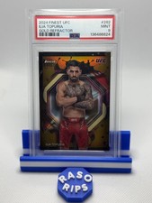 2024 Topps Finest UFC Ilia Topuria #282 Gold Refractor /20 Rare PSA 9