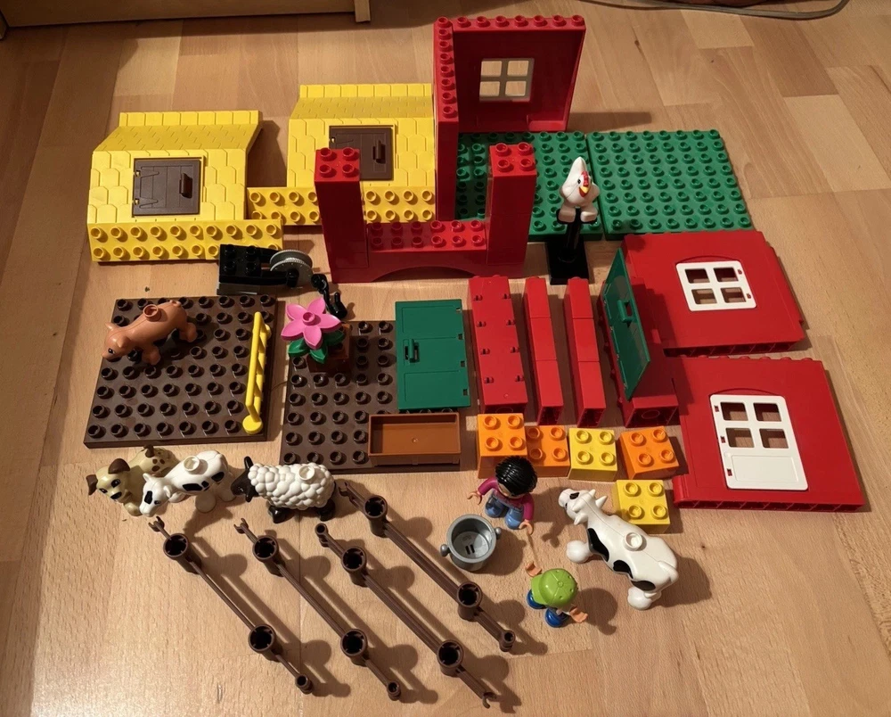Lego Duplo Bauernhof 5649, ohne Milchwagen und Bauer