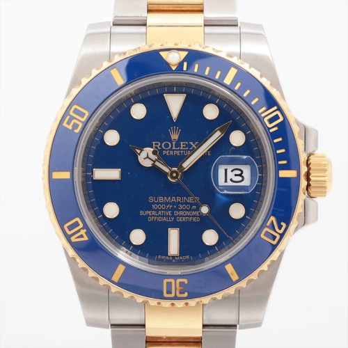 Rolex SUBMARINER DATE 116613LB SS×YG SS×YG AT blue dial