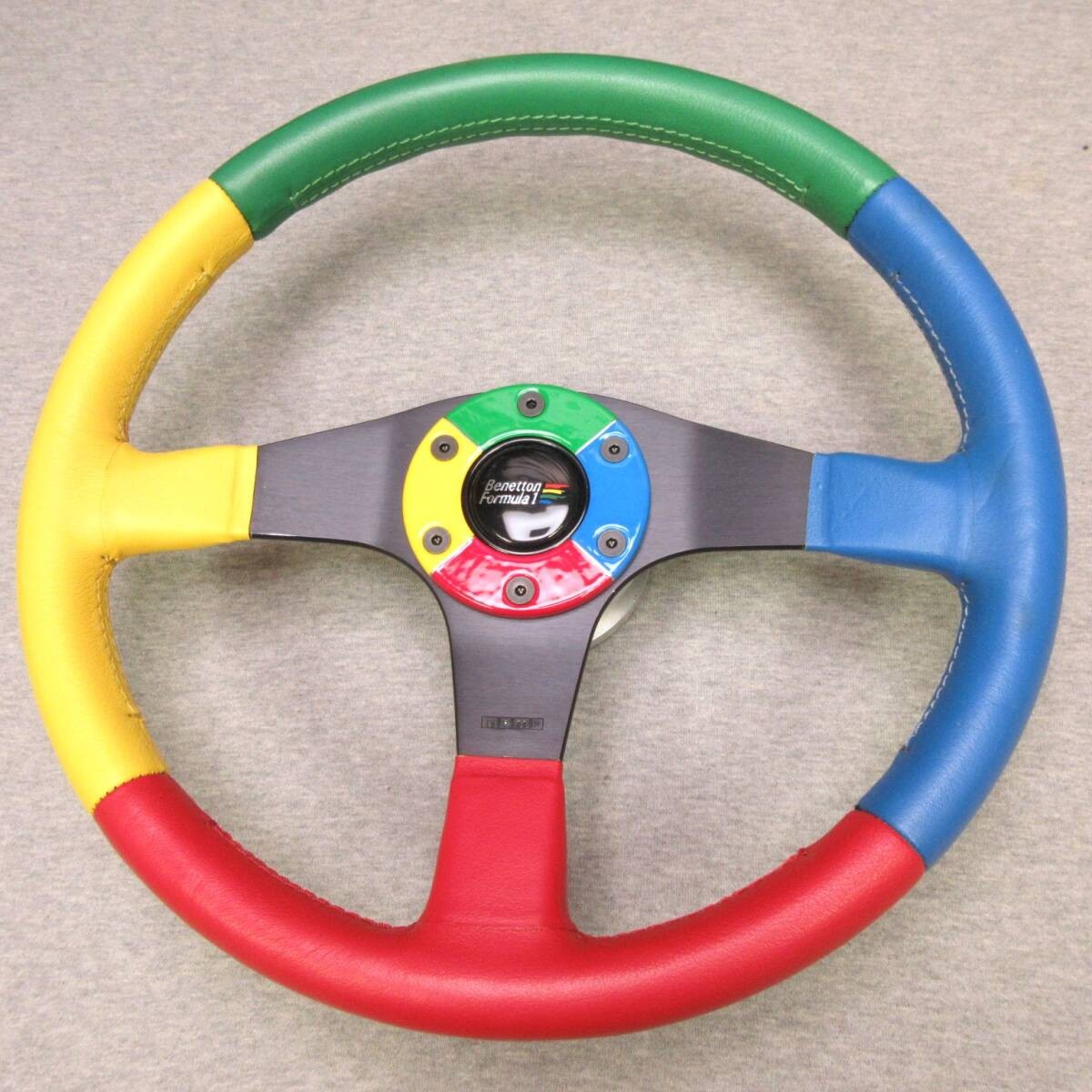 MOMO Benetton Formula 1 Steering Wheel 350mm 92 4-Color Leather