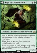 Sage of Ancient Lore (Werewolf of Ancient Hunger) - Medium Play MTG