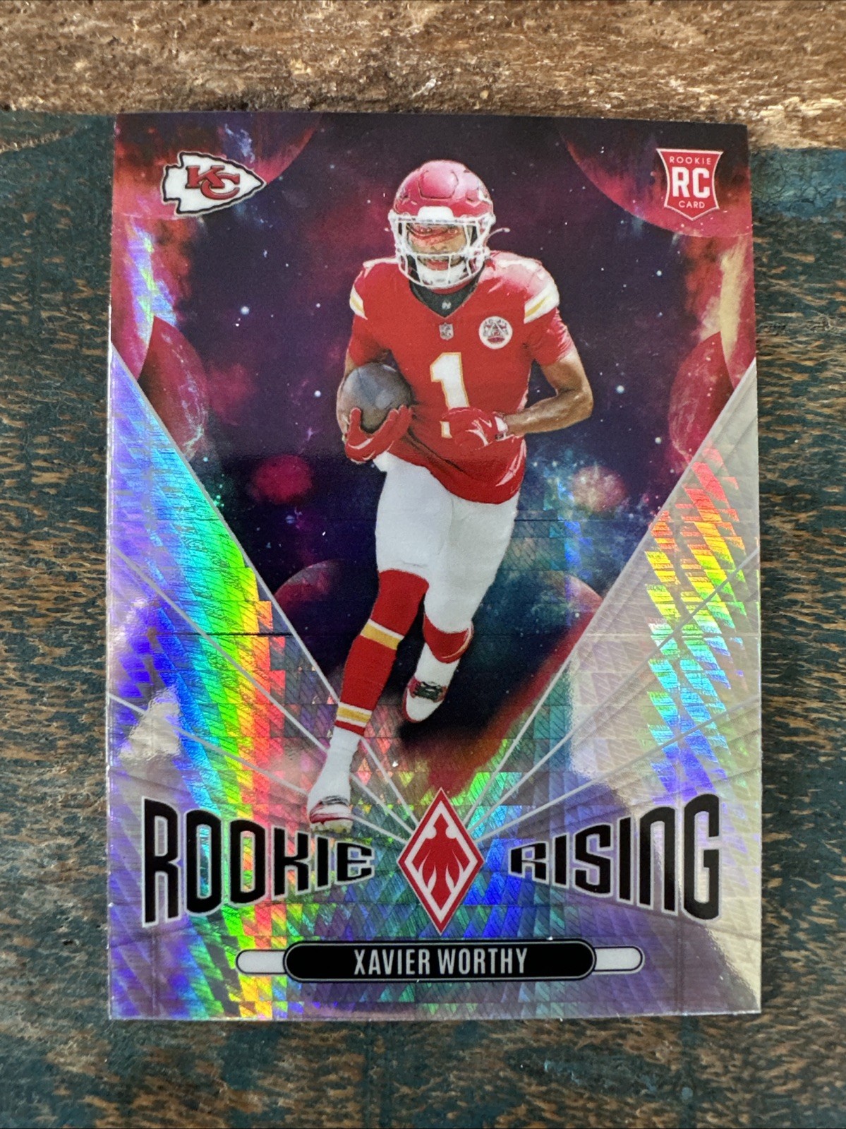 2024 Panini Phoenix - Rookie Rising Xavier Worthy #RR-XWY Hyper (RC)