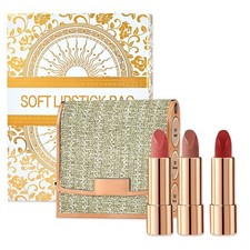 3 Color Matte Lipstick Set Waterproof Non Sticky Lip Color 3.5g x3