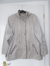 Finesse Lightweight Hooded Jacket Rain Coat Size 24 Uk Vgc