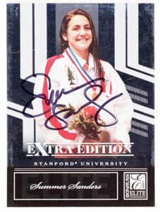 2007 -SUMMER SANDERS- GUARANTEED Signed/Autograph/Auto Donruss Olympics Card