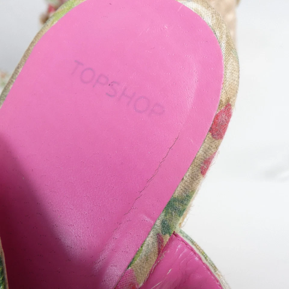 Tophop Alpargatas Sandalias de Cuña Floral Bohemio Vacaciones de Verano Reino Unido 6 EUR 39 Foto 3 de 4