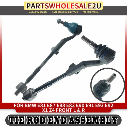 2pcs Tie Rod End Assembly Front LH&RH for BMW E81 E87 E90 E91 X1 Z4