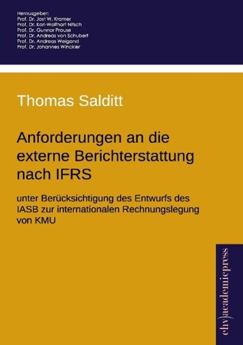 Thumbnail - Thomas Salditt | Anforderungen An Die Externe Berichterstattung Nach