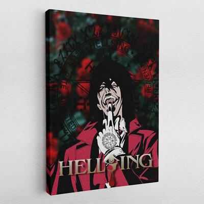 Leinwandbild Poster Acryl Glas Pop-Art Hellsing Alucard Vampir Anime Graffiti