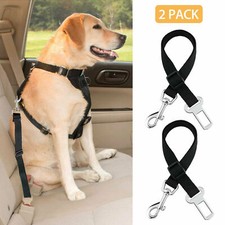 2 Pack Cat Dog Pet Safety Seatbelt for Car Seat Belt Adjustable Harness Lead