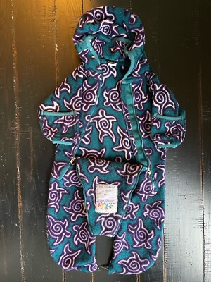 Patagonia Vintage Made In USA Zen Turtle Pattern Bunting Infant 