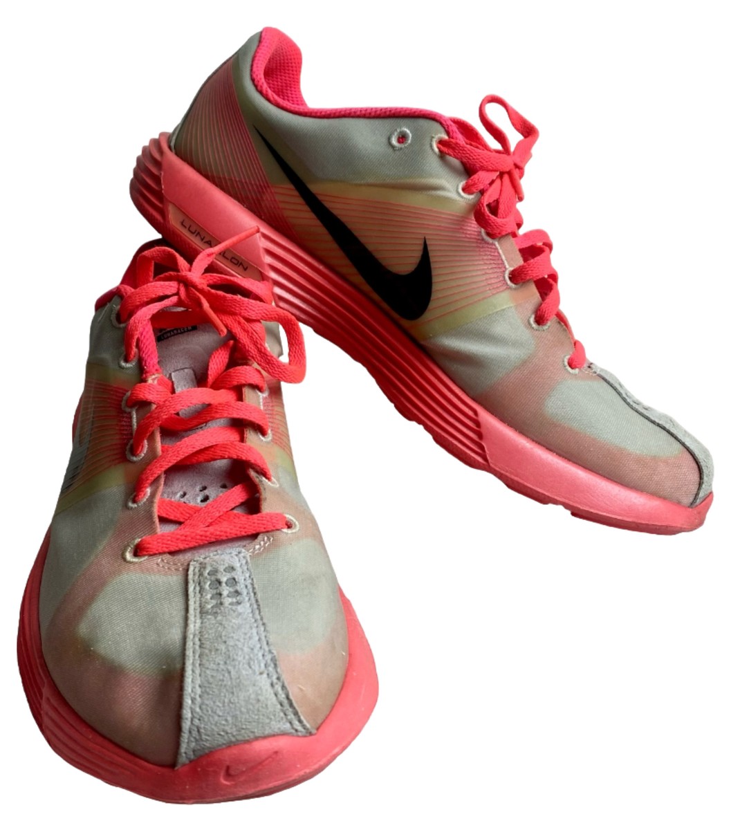 Nike LunaRacer 324903-006 Women's Platinum•Blk•Solar Red