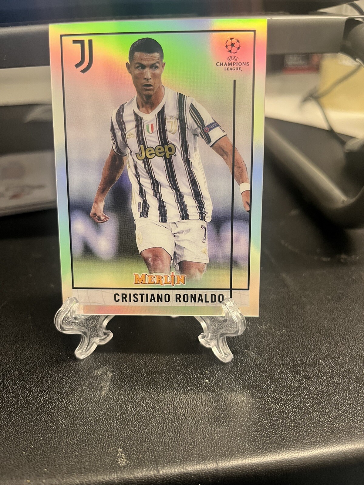 2020-21 Topps Merlin Chrome UEFA Cristiano Ronaldo Refractor Silver Juventus #50