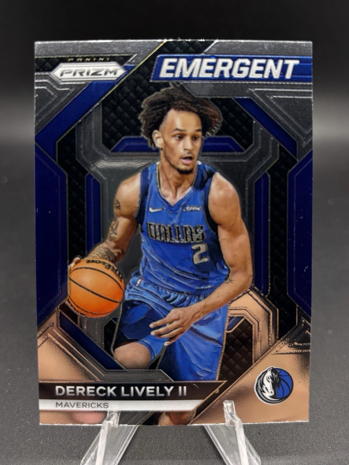 2023-24 Panini Prizm Emergent #26 Dereck Lively II RC Dallas Mavericks