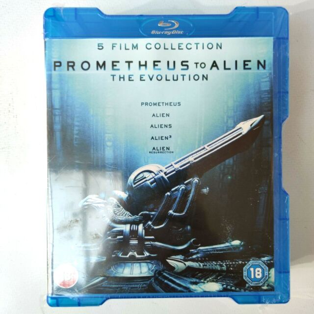 Prometheus To Alien | 5 Films 8 Discs | Alien Aliens 3 Resurrection Blu-ray New