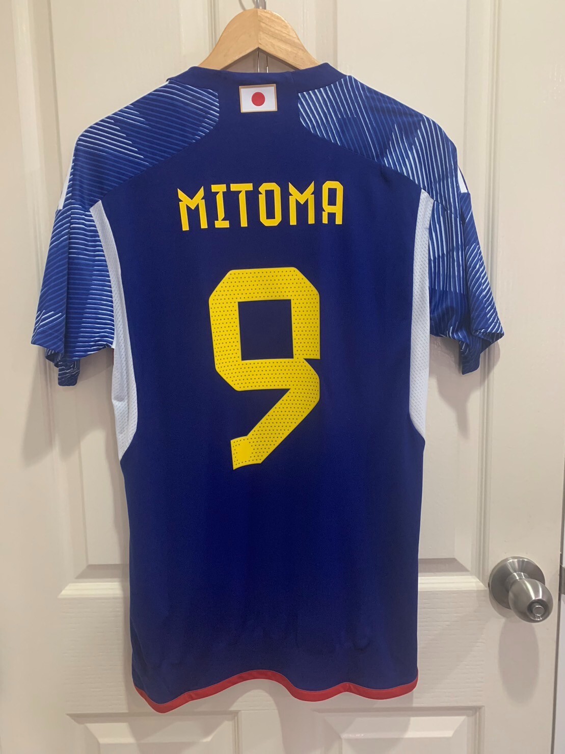 AUTHENTIC Japan home jersey 2022 + Mitoma 9 BNWT size L + Match day