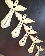 Angels Wall Decor Various Sizes "Blessings Peace Love Hope Joy" LOT OF 5