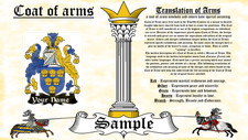 Cugh-Mckew COAT OF ARMS HERALDRY BLAZONRY PRINT