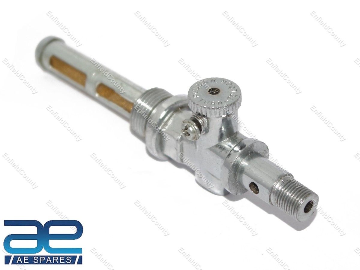Carter Vespa Sip Rubinetto Carburante In Ottone Per Moto Classiche - Misura 1/4'', Per Norton, Triumph, BSA, Con Interruttore On/off Pompa Per Trattore - Foto 2