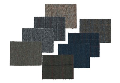 Harris Tweed Stoff Tuch echt 100 % reine Schurwolle Tartan Herringbone kariert