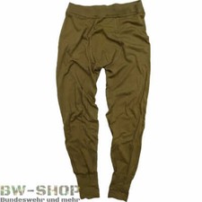 1-3er PACK ORIGINAL BUNDESWEHR UNTERHOSE LANG BRAUN KHAKI BW ARMEE HOSE OUTDOOR