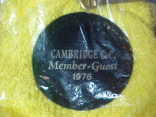 2 Vintage Sealed Cambridge Country Club (Maryland) Member-Guest Golf Bag Towels - Picture 2 of 3