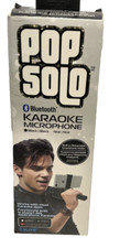 PopSolo Bluetooth Karaoke Microphone With Holder For Smart Cell Phone New
