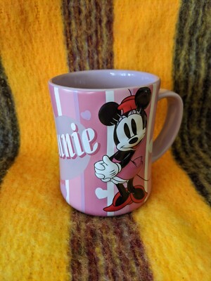 Disney Theme Parks Minnie Mouse Pink 3D Coffee Mug Cup | eBay