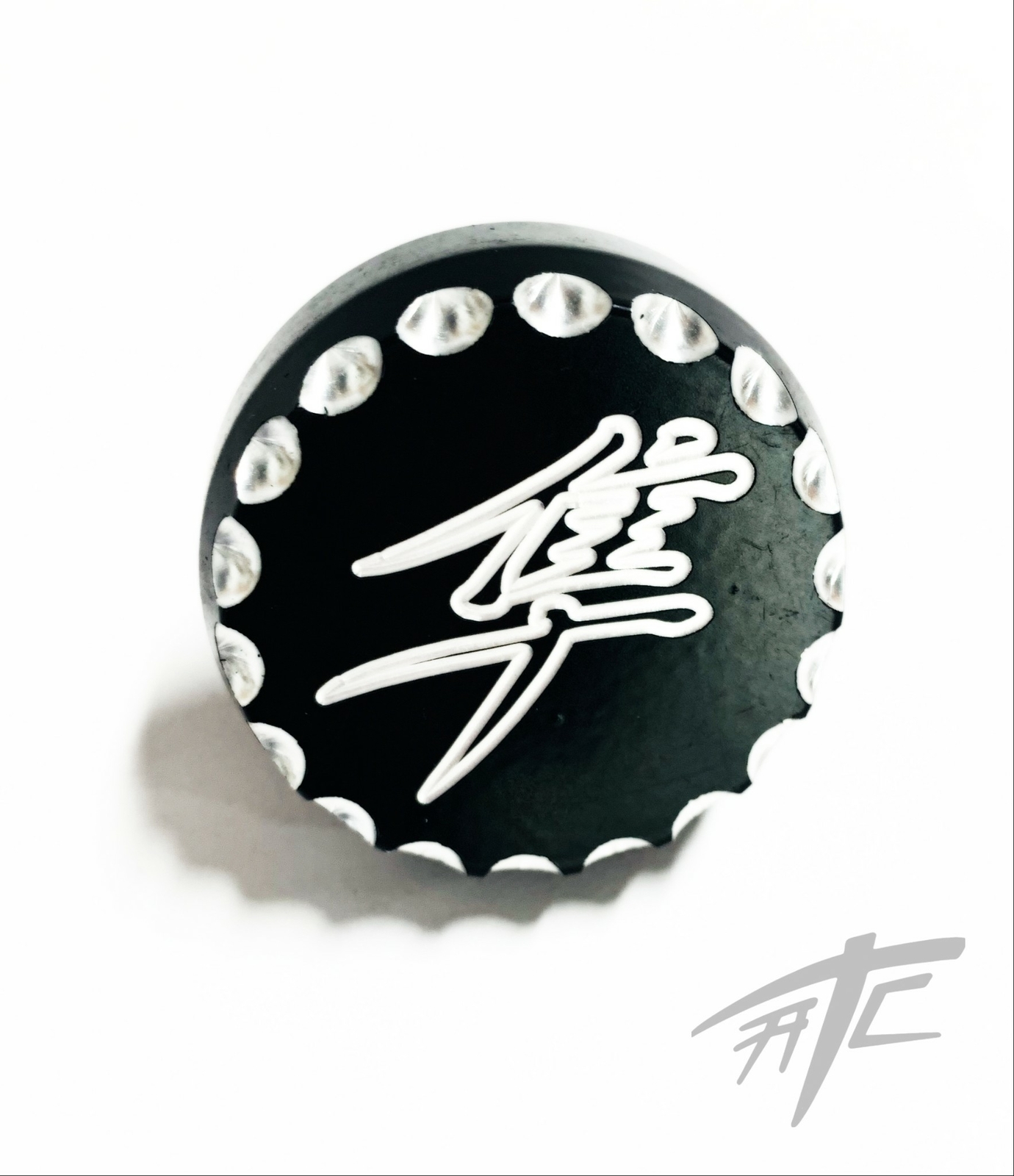 HAYABUSA BLACK CONTRAST DIAMOND CUT KANJI YOKE PLUG 1999 SUZUKI HAYABUSA