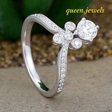 1.95CT Round Cut Lab-Created Diamond 14K White Gold Over Engagement Wedding Ring