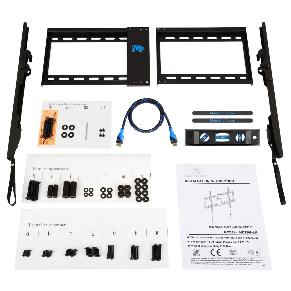 Mounting Dream MD2268LK Tilt TV Wall Mount Bracket For Most of 3770
