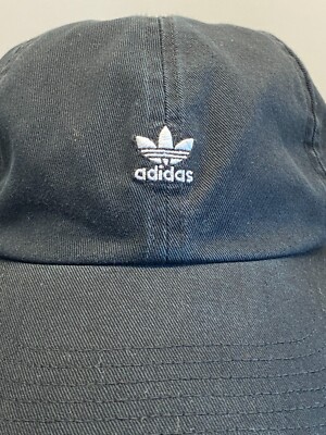 Adidas Hat Women One Size Black Twill Strapback Embroidered  display picture 1