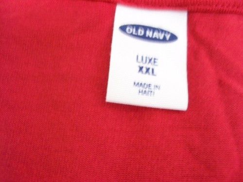 Old Navy Knit Top Shirt 2XL Red - Picture 4 of 4