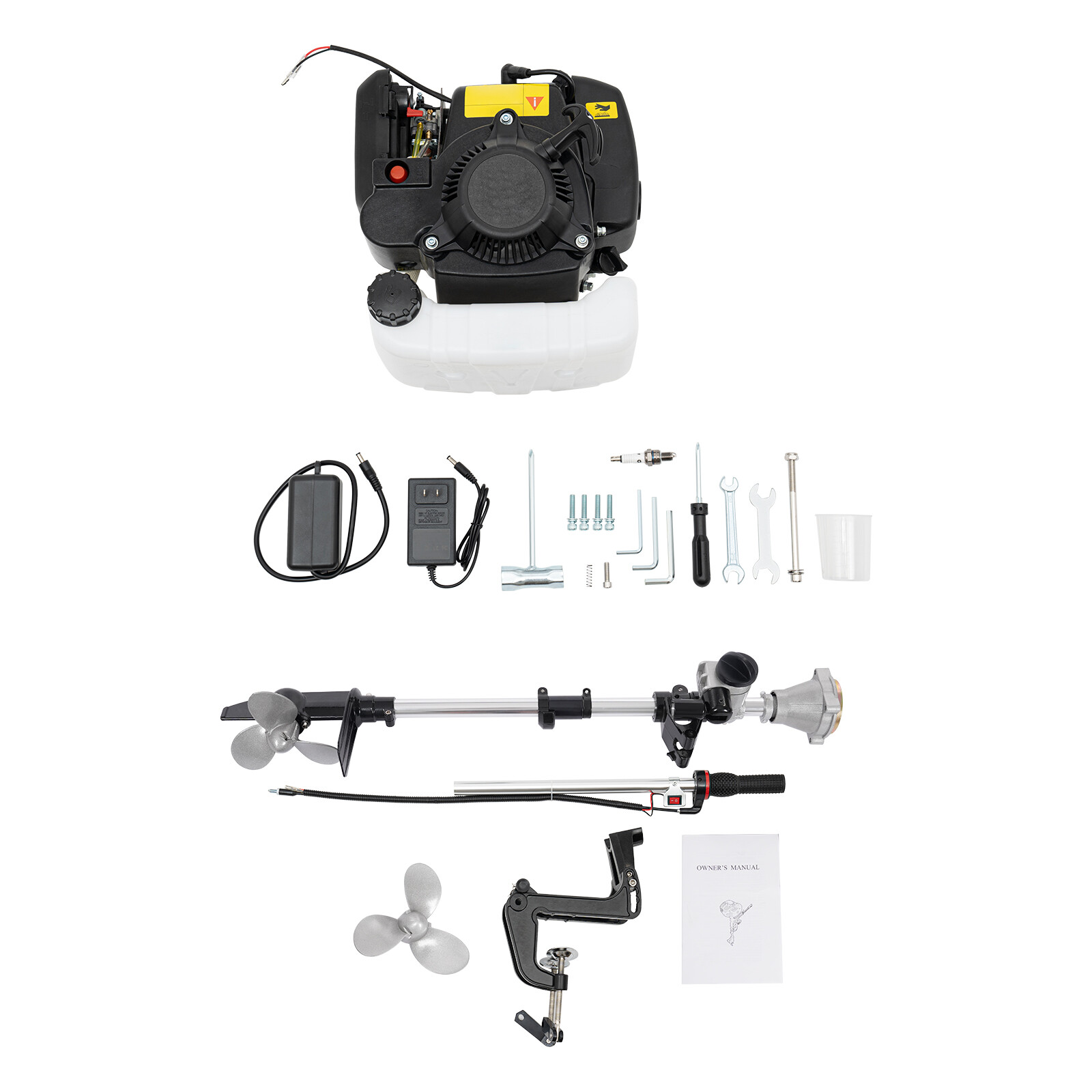 4 Stroke 7.5HP Outboard Motor Engine Fishing Boat Engine TCI Air Cooling 144cc