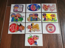 Strawberry Shortcake 2003 Scratch 'N Sniff Stickers Set of 10 - New In Cardboard