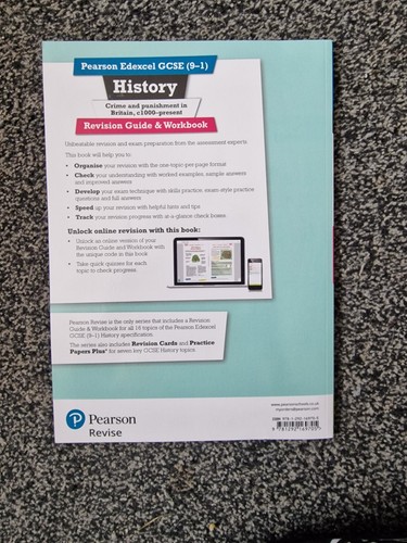 Pearson REVISE Edexcel GCSE (9-1) History Crime And Punishment C1000 - Present - Picture 2 of 2