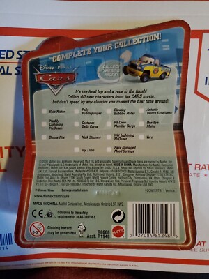 Disney Cars Final Lap #127 LIGHTNING MCQUEEN WITH CONE Great Card
